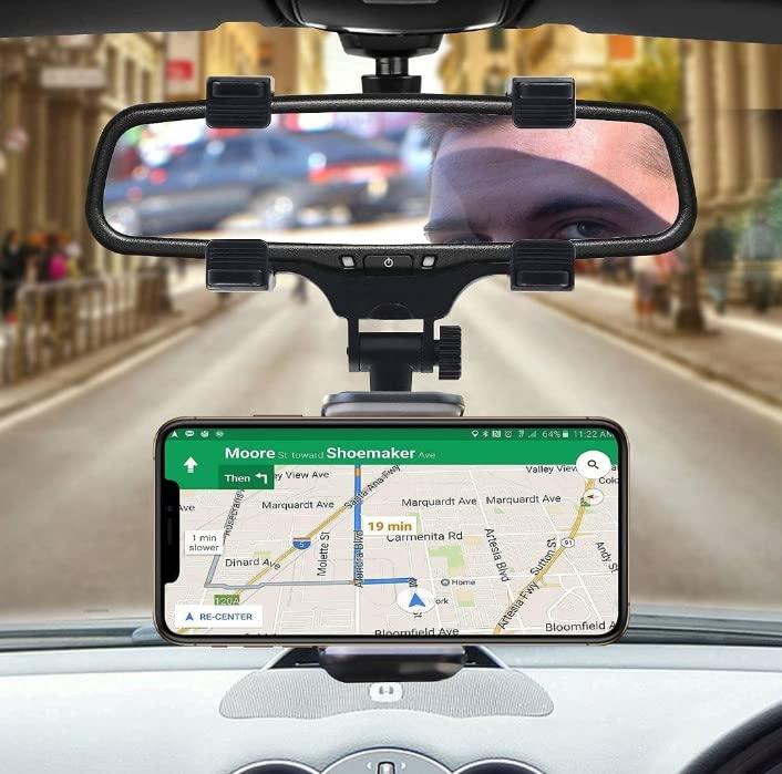 Rearview Mirror Phone Holder